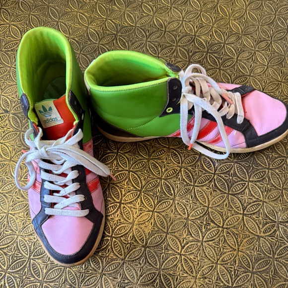 Multi Color Adidas High Tops - Picture 1 of 9